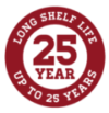 25 Year Long Shelf Life