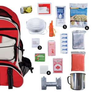 Wise Red Emergency Survival First Aid Kit with Food & Water for One Person