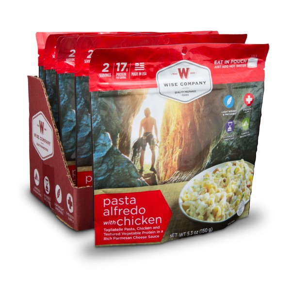 Pasta Alfredo with Chicken Camping Food (Case of 6)