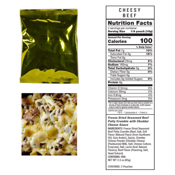 Cheesy Beef nutrition facts